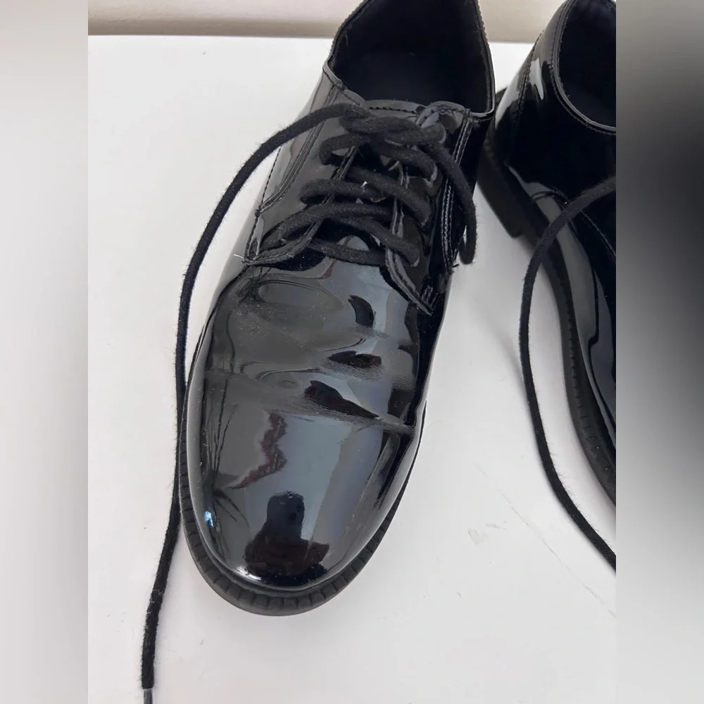 Black Glossy Dress Shoes for Boy